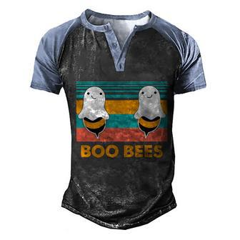 Funny Halloween Boo Bees Funny Halloween Boobies Graphic Design Printed Casual Daily Basic Men's Henley Shirt Raglan Sleeve 3D Print T-shirt - Thegiftio UK