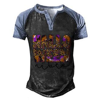 Funny Halloween Boo Boo Boo Halloween Vibes Halloween Spooky Its Spooky Se Men's Henley Shirt Raglan Sleeve 3D Print T-shirt - Thegiftio UK