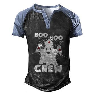 Funny Halloween Boo Boo Crew Fun Nurse Halloween Graphic Design Printed Casual Daily Basic Men's Henley Shirt Raglan Sleeve 3D Print T-shirt - Thegiftio UK