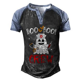 Funny Halloween Boo Boo Crew Funny Cute Halloween Graphic Design Printed Casual Daily Basic Men's Henley Shirt Raglan Sleeve 3D Print T-shirt - Thegiftio UK