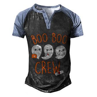 Funny Halloween Boo Boo Crew Halloween Costume Min Graphic Design Printed Casual Daily Basic Men's Henley Shirt Raglan Sleeve 3D Print T-shirt - Thegiftio UK