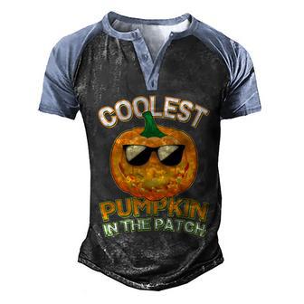 Funny Halloween Coolest Pumpkin In The Patch Graphic Design Printed Casual Daily Basic Men's Henley Shirt Raglan Sleeve 3D Print T-shirt - Thegiftio UK