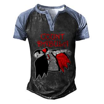 Funny Halloween Count Dabula Halloween Graphic Design Printed Casual Daily Basic Men's Henley Shirt Raglan Sleeve 3D Print T-shirt - Thegiftio UK