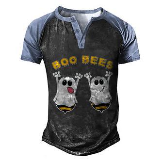 Funny Halloween Cute Boo Bees Halloween Boo Graphic Design Printed Casual Daily Basic Men's Henley Shirt Raglan Sleeve 3D Print T-shirt - Thegiftio UK