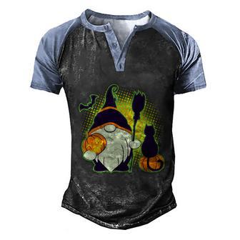 Funny Halloween Cute Halloween Cute Gnome Graphic Design Printed Casual Daily Basic Men's Henley Shirt Raglan Sleeve 3D Print T-shirt - Thegiftio UK