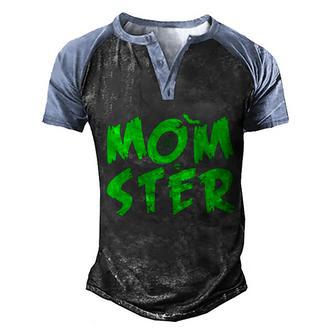 Funny Halloween Cute Halloween Cute Halloween Momster Graphic Design Printed Casual Daily Basic Men's Henley Shirt Raglan Sleeve 3D Print T-shirt - Thegiftio UK