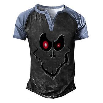 Funny Halloween Funny Ghost Face Halloween Graphic Design Printed Casual Daily Basic Men's Henley Shirt Raglan Sleeve 3D Print T-shirt - Thegiftio UK
