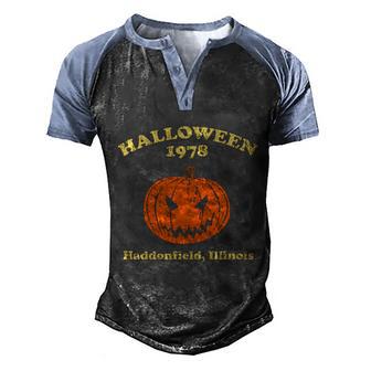 Funny Halloween Halloween 978 Haddonfield Illinois Graphic Design Printed Casual Daily Basic Men's Henley Shirt Raglan Sleeve 3D Print T-shirt - Thegiftio UK