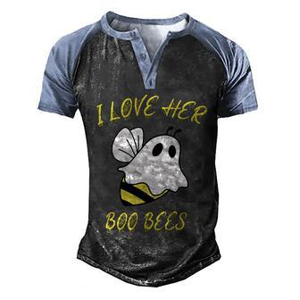 Funny Halloween Halloween Bees Boo Funny Halloween Costume Funny Graphic Design Printed Casual Daily Basic Men's Henley Shirt Raglan Sleeve 3D Print T-shirt - Thegiftio UK