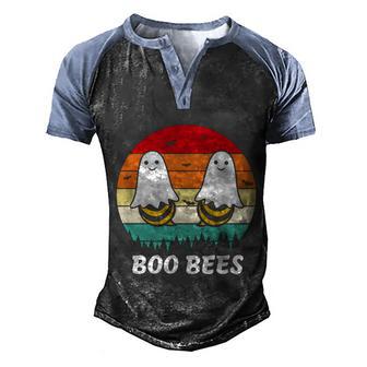 Funny Halloween Halloween Boo Bees Vintage Graphic Design Printed Casual Daily Basic Men's Henley Shirt Raglan Sleeve 3D Print T-shirt - Thegiftio UK