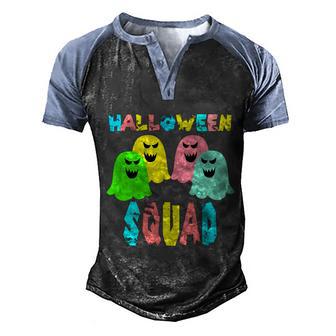 Funny Halloween Halloween Ghost Squad Graphic Design Printed Casual Daily Basic Men's Henley Shirt Raglan Sleeve 3D Print T-shirt - Thegiftio UK
