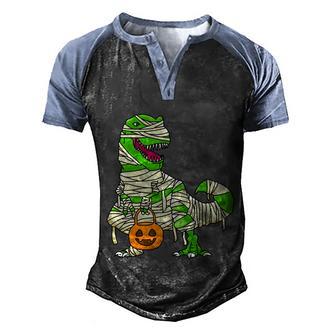 Funny Halloween Halloween Pumpkin Dinosaur Graphic Design Printed Casual Daily Basic Men's Henley Shirt Raglan Sleeve 3D Print T-shirt - Thegiftio UK