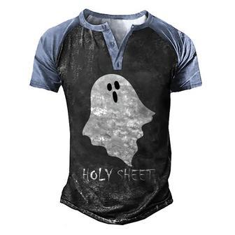 Funny Halloween Holy Sheet Graphic Design Printed Casual Daily Basic Men's Henley Shirt Raglan Sleeve 3D Print T-shirt - Thegiftio UK
