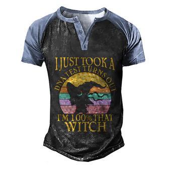 Funny Halloween Im 00 That Witch Halloween Graphic Design Printed Casual Daily Basic Men's Henley Shirt Raglan Sleeve 3D Print T-shirt - Thegiftio UK