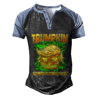 Funny Halloween Make Halloween Great Again Trumpkin Graphic Design Printed Casual Daily Basic Men's Henley Shirt Raglan Sleeve 3D Print T-shirt - Thegiftio UK