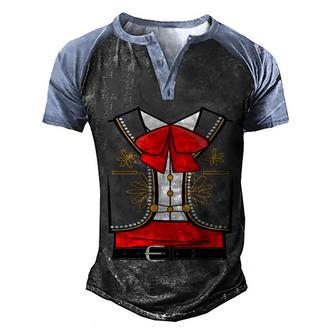 Funny Halloween Mexican Mariachi Halloween Costume Graphic Design Printed Casual Daily Basic Men's Henley Shirt Raglan Sleeve 3D Print T-shirt - Thegiftio UK