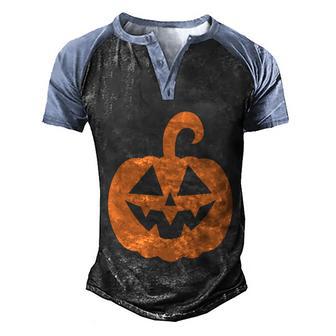 Funny Halloween Pumpkin Halloween Graphic Design Printed Casual Daily Basic Men's Henley Shirt Raglan Sleeve 3D Print T-shirt - Thegiftio UK
