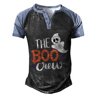 Funny Halloween The Boo Crew Halloween Ghost Graphic Design Printed Casual Daily Basic Men's Henley Shirt Raglan Sleeve 3D Print T-shirt - Thegiftio UK