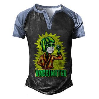 Funny Halloween Vaccinated Zombie Halloween Graphic Design Printed Casual Daily Basic Men's Henley Shirt Raglan Sleeve 3D Print T-shirt - Thegiftio UK