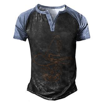 Funny Halloween Witch Halloween Pumpkin Graphic Design Printed Casual Daily Basic Men's Henley Shirt Raglan Sleeve 3D Print T-shirt - Thegiftio UK