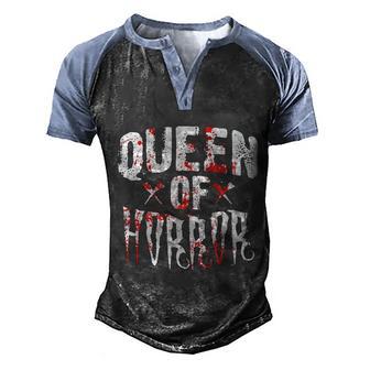 Funny Horror Movie Gift Scary Queen Of Horror Graphic Design Printed Casual Daily Basic Men's Henley Shirt Raglan Sleeve 3D Print T-shirt - Thegiftio UK
