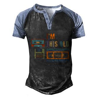 Funny Im This Old Retro Throwback Birthday Men's Henley Shirt Raglan Sleeve 3D Print T-shirt - Thegiftio UK