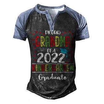Funny Proud Grandma Of A Class Of 2022 Kindergarten Graduate Men's Henley Shirt Raglan Sleeve 3D Print T-shirt - Thegiftio UK