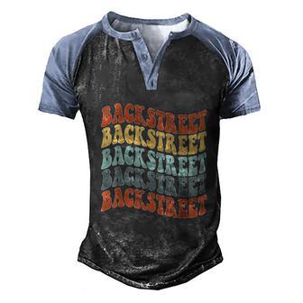 Funny Retro Vintage Backstreet Graphic Design Printed Casual Daily Basic Men's Henley Shirt Raglan Sleeve 3D Print T-shirt - Thegiftio UK