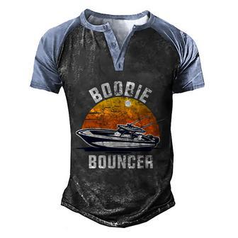 Funny Sailing Boat Boobie Bouncer Vintage Graphic Design Printed Casual Daily Basic Men's Henley Shirt Raglan Sleeve 3D Print T-shirt - Thegiftio UK