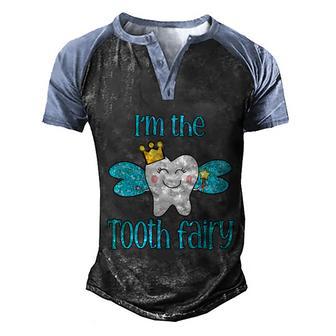 Funny Tooth Dentist Dentistry Dental Assistant Hygienist Gift Graphic Design Printed Casual Daily Basic V4 Men's Henley Shirt Raglan Sleeve 3D Print T-shirt - Thegiftio UK