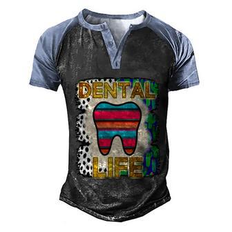 Funny Tooth Dentist Dentistry Dental Assistant Hygienist Gift Graphic Design Printed Casual Daily Basic V7 Men's Henley Shirt Raglan Sleeve 3D Print T-shirt - Thegiftio UK