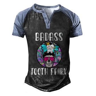 Funny Tooth Dentist Dentistry Dental Assistant Hygienist Meaningful Gift Men's Henley Shirt Raglan Sleeve 3D Print T-shirt - Thegiftio UK