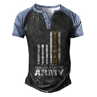 Funny Veteran Of United States Us Gift Army Veteran Gold Gift Graphic Design Printed Casual Daily Basic Men's Henley Shirt Raglan Sleeve 3D Print T-shirt - Thegiftio UK