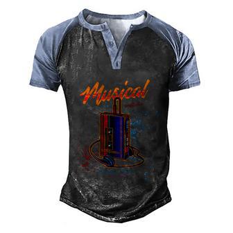 Funny Walkman Los Angeles California Retro Graphic Design Printed Casual Daily Basic Men's Henley Shirt Raglan Sleeve 3D Print T-shirt - Thegiftio UK