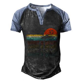 Funny What A Save Vintage Retro Rocket Soccer Car League Graphic Design Printed Casual Daily Basic Men's Henley Shirt Raglan Sleeve 3D Print T-shirt - Thegiftio UK