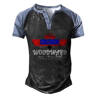 Funny Woodward Cruise Flight Retro 2022 Car Cruise Graphic Design Printed Casual Daily Basic Men's Henley Shirt Raglan Sleeve 3D Print T-shirt - Thegiftio UK