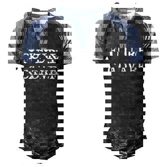 Future Cadaver Death Positive Halloween Costume Men's Henley Shirt Raglan Sleeve 3D Print T-shirt