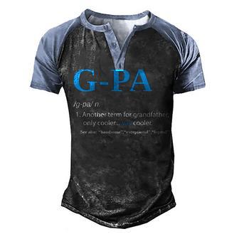 G Pa Gpa Another Grandfather Only Cooler Men's Henley Shirt Raglan Sleeve 3D Print T-shirt - Thegiftio UK