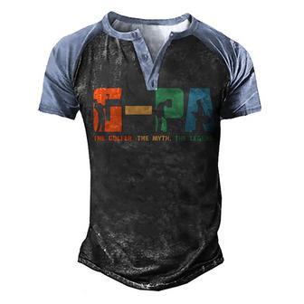 G Pa Gpa The Golfer The Myth The Legend Men's Henley Shirt Raglan Sleeve 3D Print T-shirt - Thegiftio UK