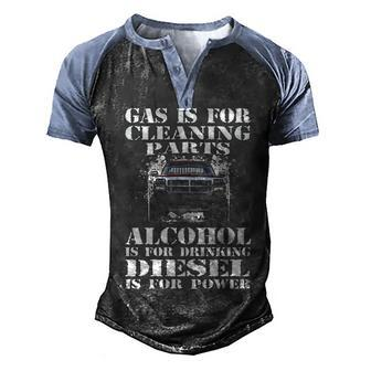 Gas Is For Men's Henley Shirt Raglan Sleeve 3D Print T-shirt - Seseable