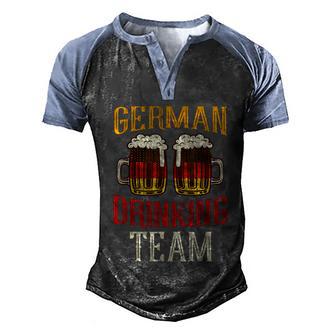 German Prost Cheers Beer Drinking Distressed Design Graphic Design Printed Casual Daily Basic Men's Henley Shirt Raglan Sleeve 3D Print T-shirt - Thegiftio UK