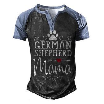 German Shepherd Best Dady Ever Gift T Men's Henley Shirt Raglan Sleeve 3D Print T-shirt - Thegiftio UK