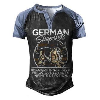 German Shepherd Best Gift T Men's Henley Shirt Raglan Sleeve 3D Print T-shirt - Thegiftio UK