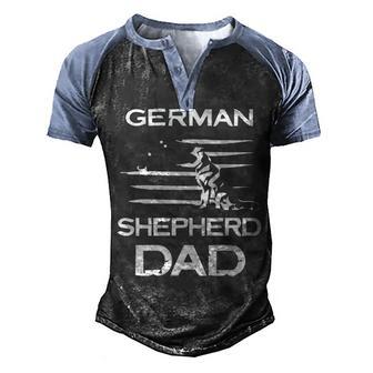 German Shepherd Dad Gift T Men's Henley Shirt Raglan Sleeve 3D Print T-shirt - Thegiftio UK