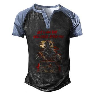 Get A Man That Will Chase After You Graphic Design Printed Casual Daily Basic Men's Henley Shirt Raglan Sleeve 3D Print T-shirt - Thegiftio UK