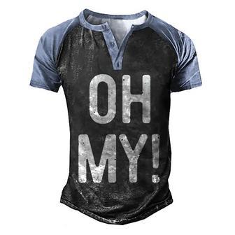 Gift Oh My Tshirt Halloween Costume Funny Gift Graphic Design Printed Casual Daily Basic Men's Henley Shirt Raglan Sleeve 3D Print T-shirt - Thegiftio UK