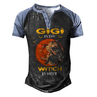 Gigi By Day Witch By Night Men's Henley Shirt Raglan Sleeve 3D Print T-shirt - Thegiftio UK