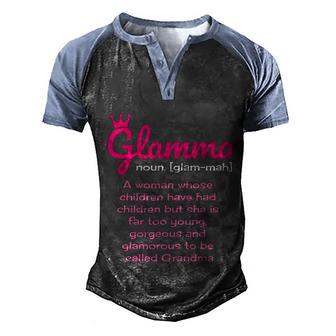 Glamma Funny Definition Shirt Gift For Grandma Graphic Design Printed Casual Daily Basic Men's Henley Shirt Raglan Sleeve 3D Print T-shirt - Thegiftio UK