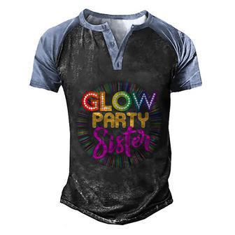 Glow Party Clothing Glow Party Glow Party Sister Graphic Design Printed Casual Daily Basic Men's Henley Shirt Raglan Sleeve 3D Print T-shirt - Thegiftio UK