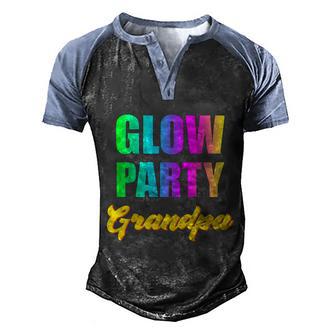 Glow Party Grandpa Retro 80S Birthday Party Group Graphic Design Printed Casual Daily Basic Men's Henley Shirt Raglan Sleeve 3D Print T-shirt - Thegiftio UK